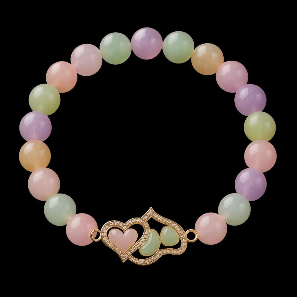 Pearl Beaded Bracelet with Gold Pendant β Elegant Handmade Jewelry, Boho Chic Gift for Her, BoutiqueByCheryl