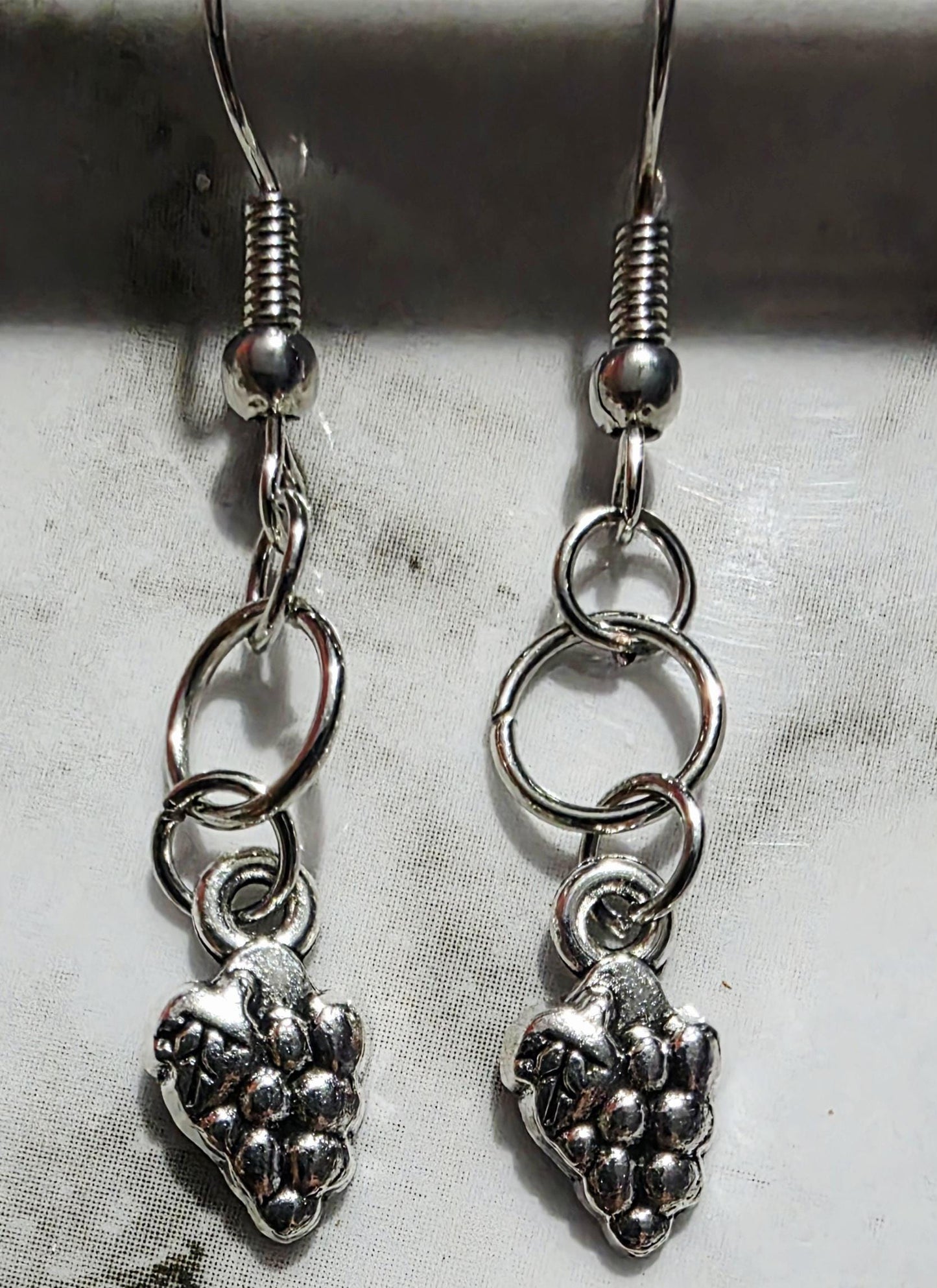 Elegant Silver Food Earrings ā Sterling Silver Culinary Charm Jewelry, Whimsical Gift for Her, BoutiqueByCheryl