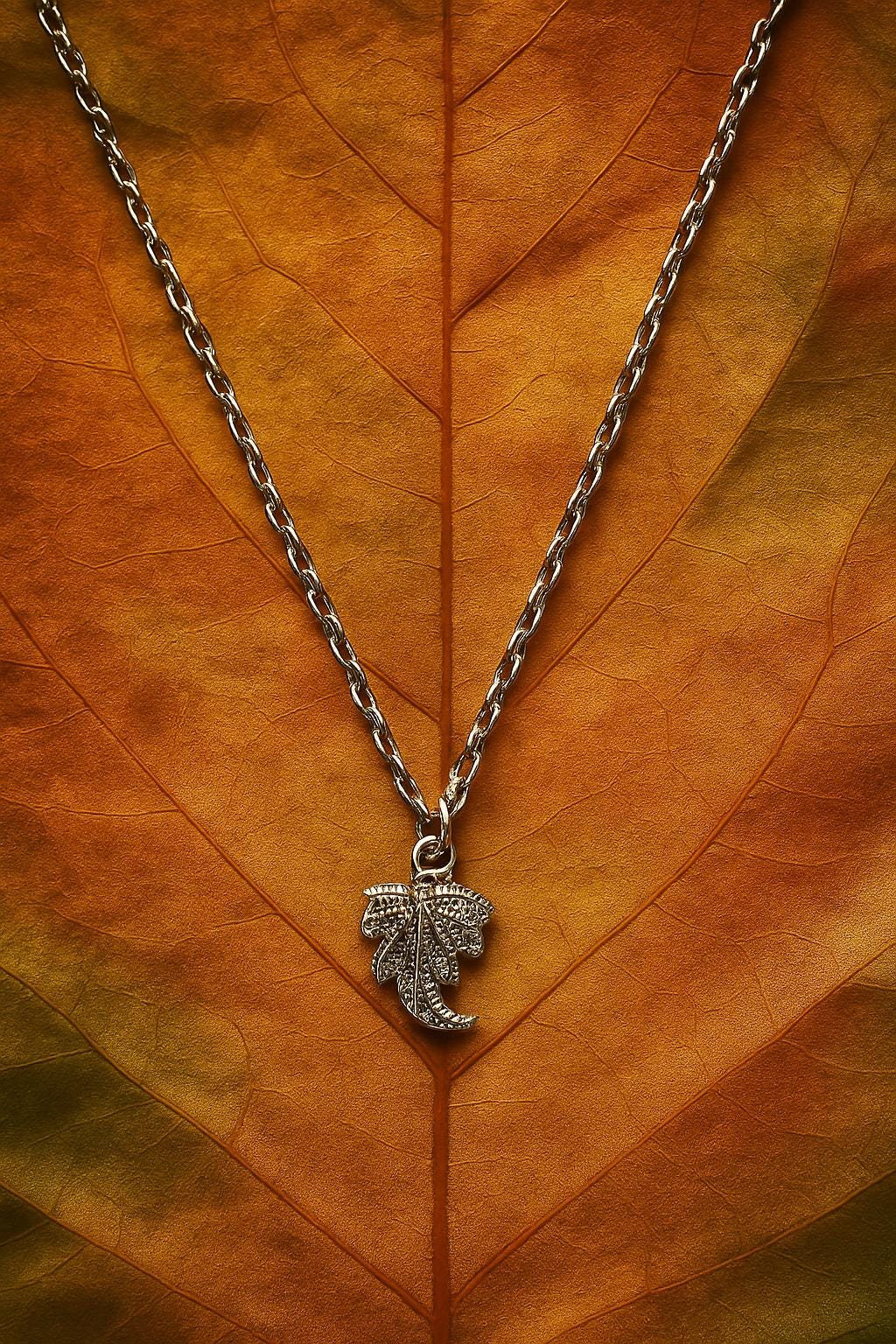 Elegant Leaf Necklace β Sterling Silver Pendant, Nature-Inspired Jewelry, Boho Chic Gift for Her, BoutiqueByCheryl
