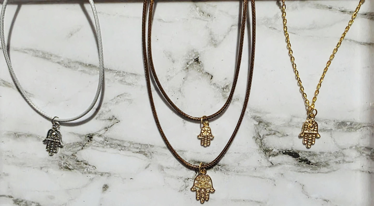 Elegant Hamsa Necklace – Sterling Silver Protection Amulet, Spiritual Jewelry Gift for Her, BoutiqueByCheryl
