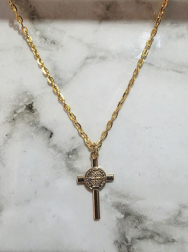 Sterling Silver Charmed Necklace – Dragon, Cross & Mask Pendants, Fantasy Gothic Jewelry, Unique Gift for Her, BoutiqueByCheryl