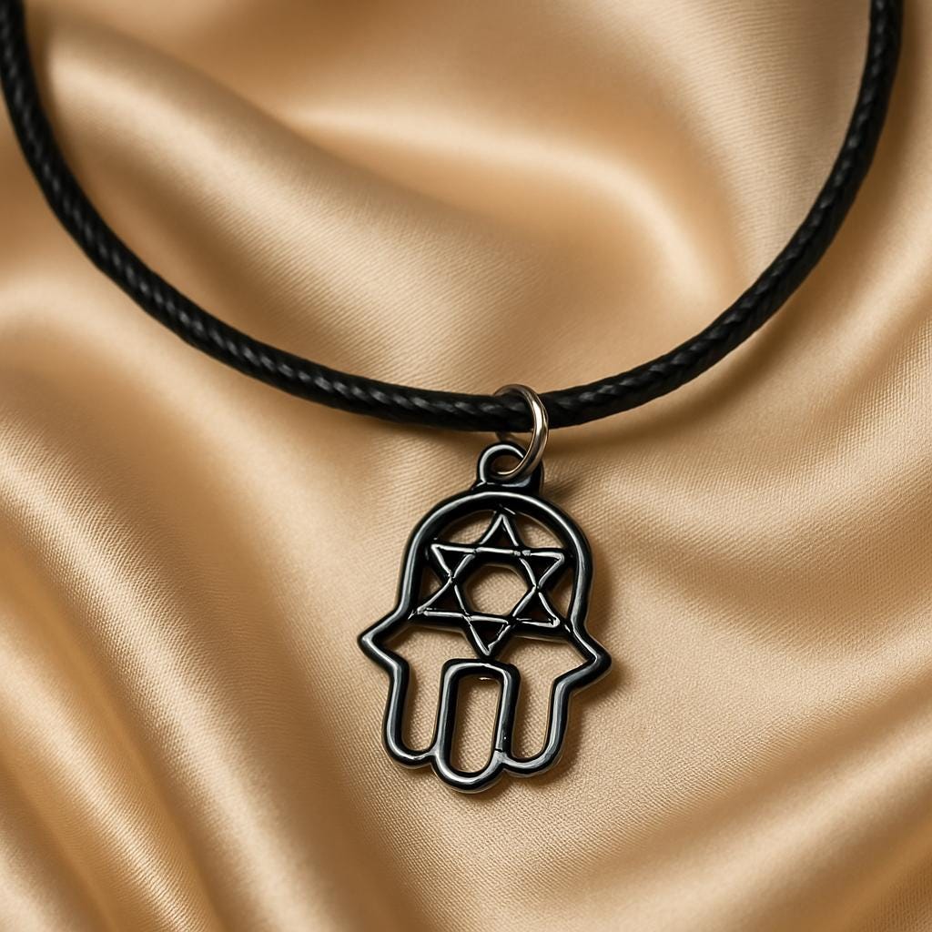Elegant Hamsa Necklace – Sterling Silver Protection Amulet, Spiritual Jewelry Gift for Her, BoutiqueByCheryl
