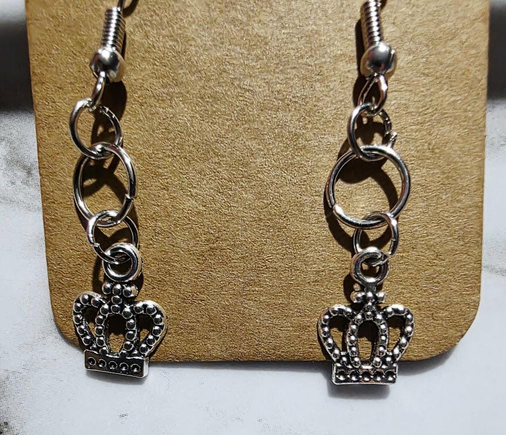 Elegant Crown Earrings – Sterling Silver Royal Jewelry, Dainty Gift for Her, BoutiqueByCheryl