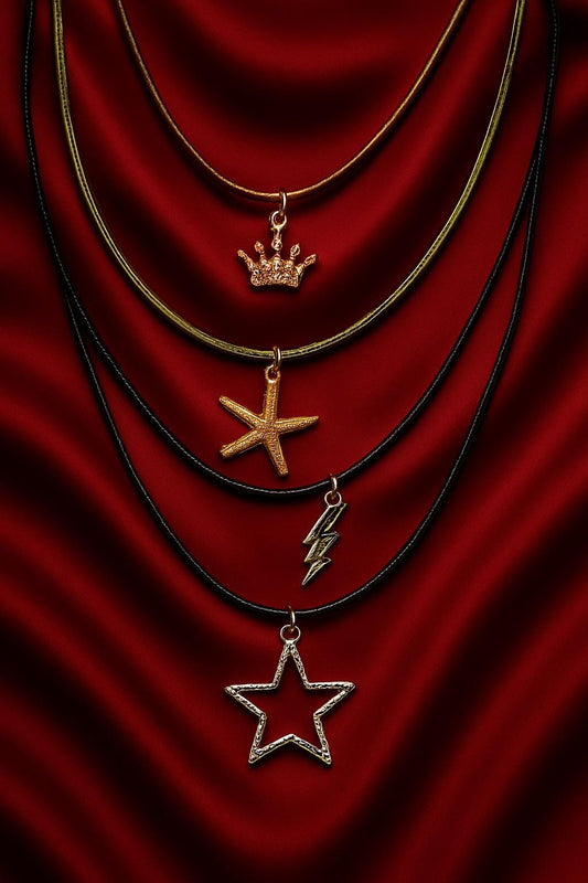 Stylish Leather Necklace with Pendants – Boho Chic Layered Jewelry, Unisex Gift, BoutiqueByCheryl