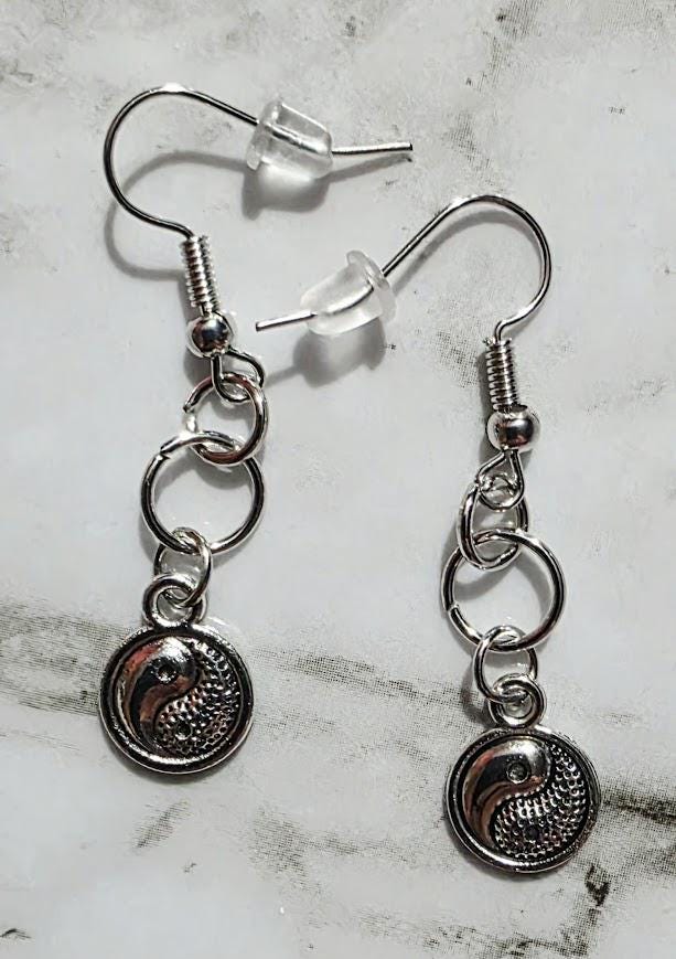 Elegant Yin Yang Earrings – Sterling Silver Balance Symbol Jewelry, Minimalist Gift for Her, BoutiqueByCheryl