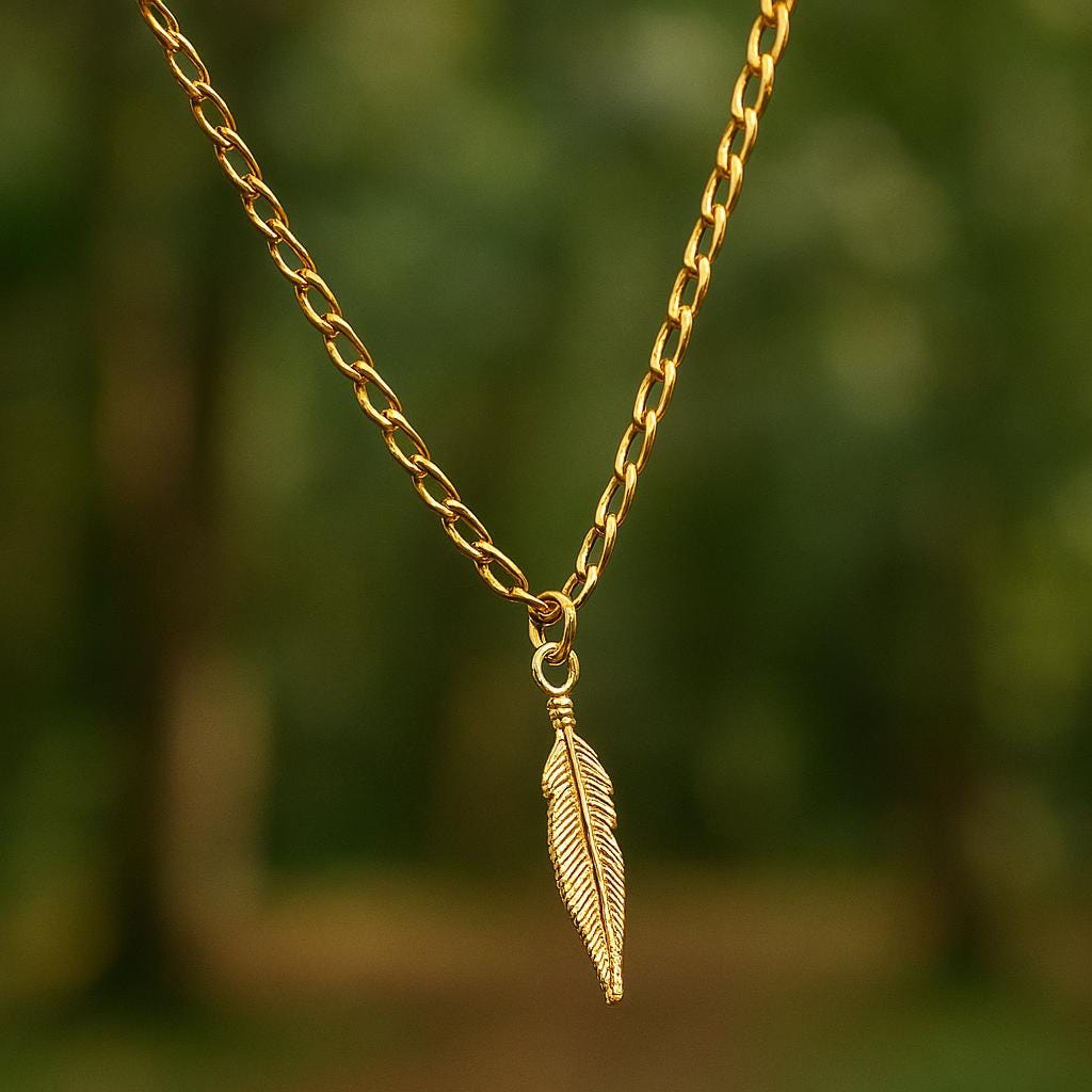 Handmade Feather Necklace – Boho Chic Jewelry, Nature-Inspired Pendant, BoutiqueByCheryl Gift for Her, Artistic Statement Piece