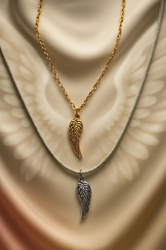 Elegant Wing Necklace – Angel Wing Pendant, Symbolic Jewelry, Boho Chic Gift for Her, BoutiqueByCheryl