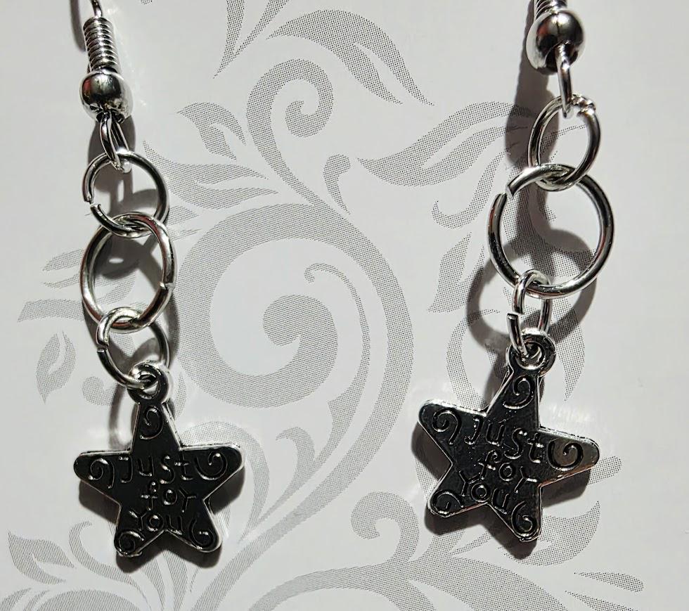 Elegant Star Silver Earrings – Sterling Silver Celestial Jewelry, Dainty Gift for Her, BoutiqueByCheryl