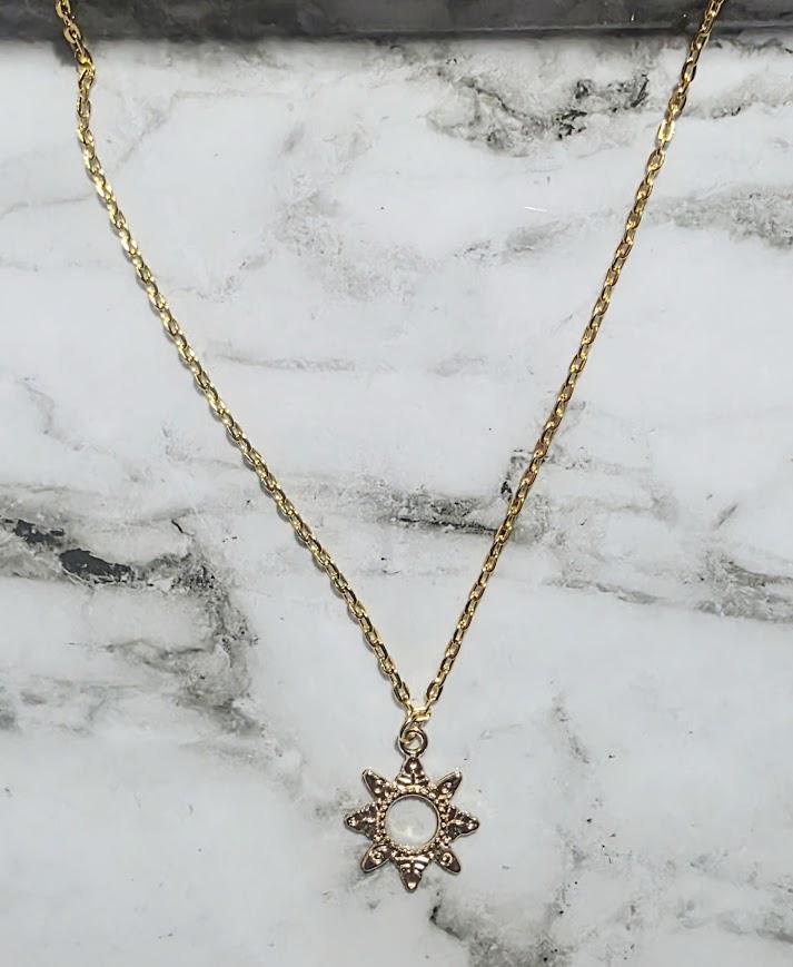 Elegant Moon or Sun Necklace – Sterling Silver Pendant, Gold Pendant, Celestial Jewelry, Boho Chic Gift for Her, BoutiqueByCheryl