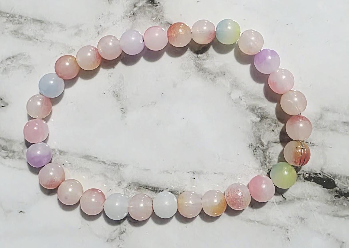 Pastel Pearl Bracelet – Soft Color Beaded Jewelry, Elegant Handmade Gift for Her, BoutiqueByCheryl