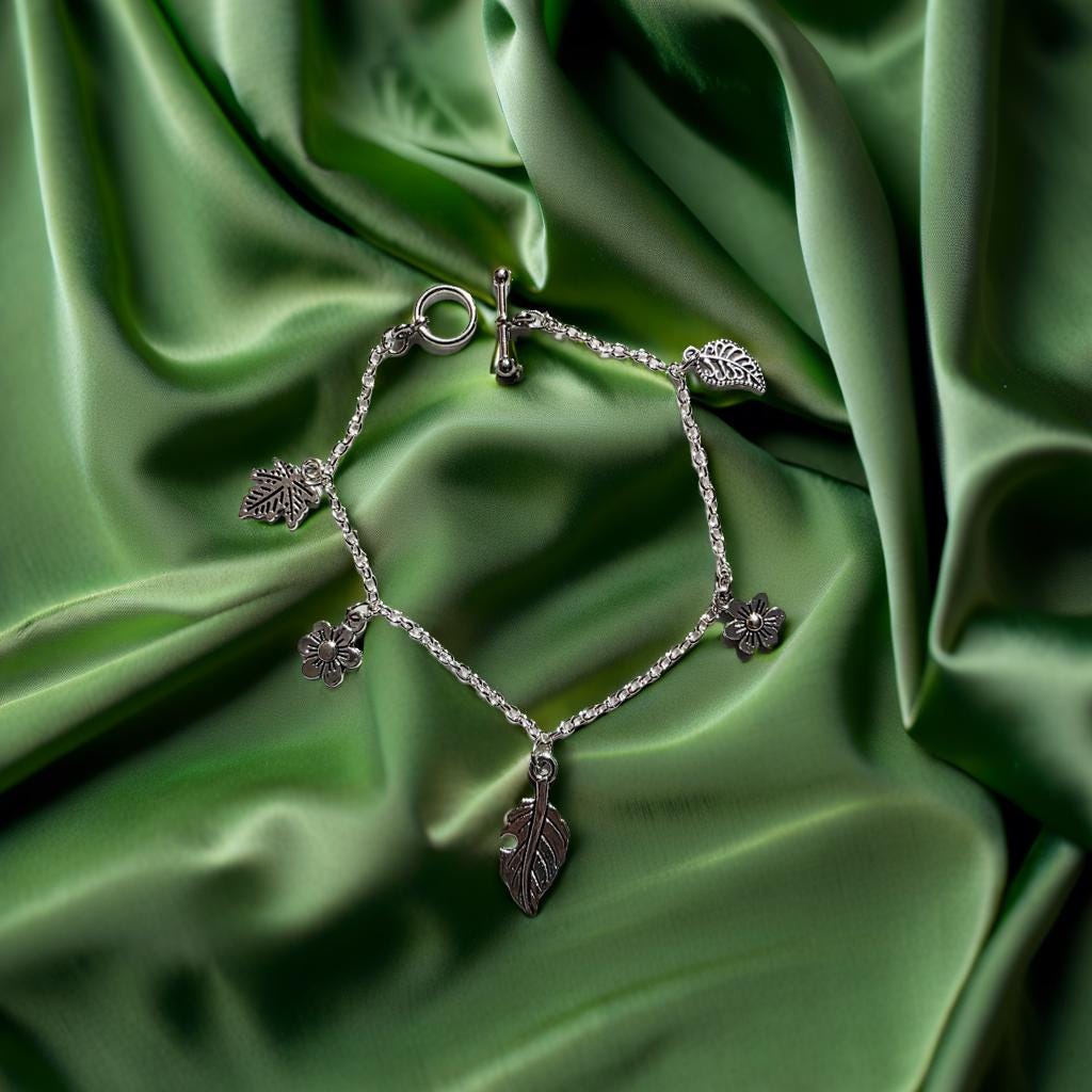 Elegant Silver Floral Bracelet – Sterling Silver Flower Charms, Dainty Nature-Inspired Jewelry, Gift for Her, BoutiqueByCheryl