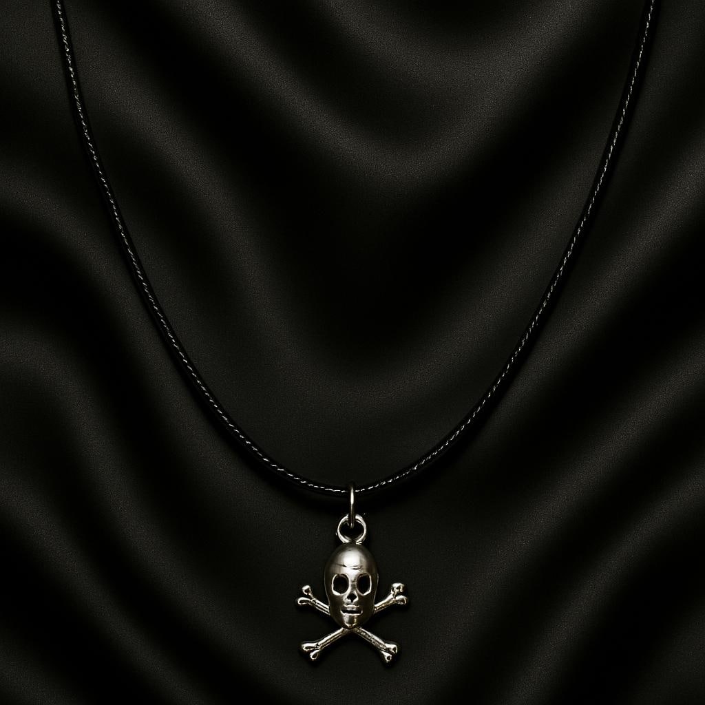Sterling Silver Charmed Necklace – Cat, Cross & Skull Pendants, Edgy Boho Jewelry, Gothic Gift for Her, BoutiqueByCheryl