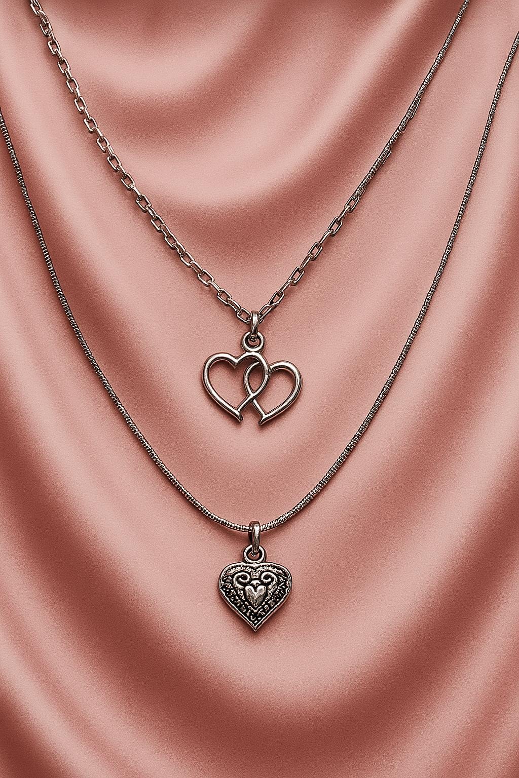 Elegant Heart Necklace – Sterling Silver Pendant, Romantic Jewelry, Boho Chic Gift for Her, BoutiqueByCheryl