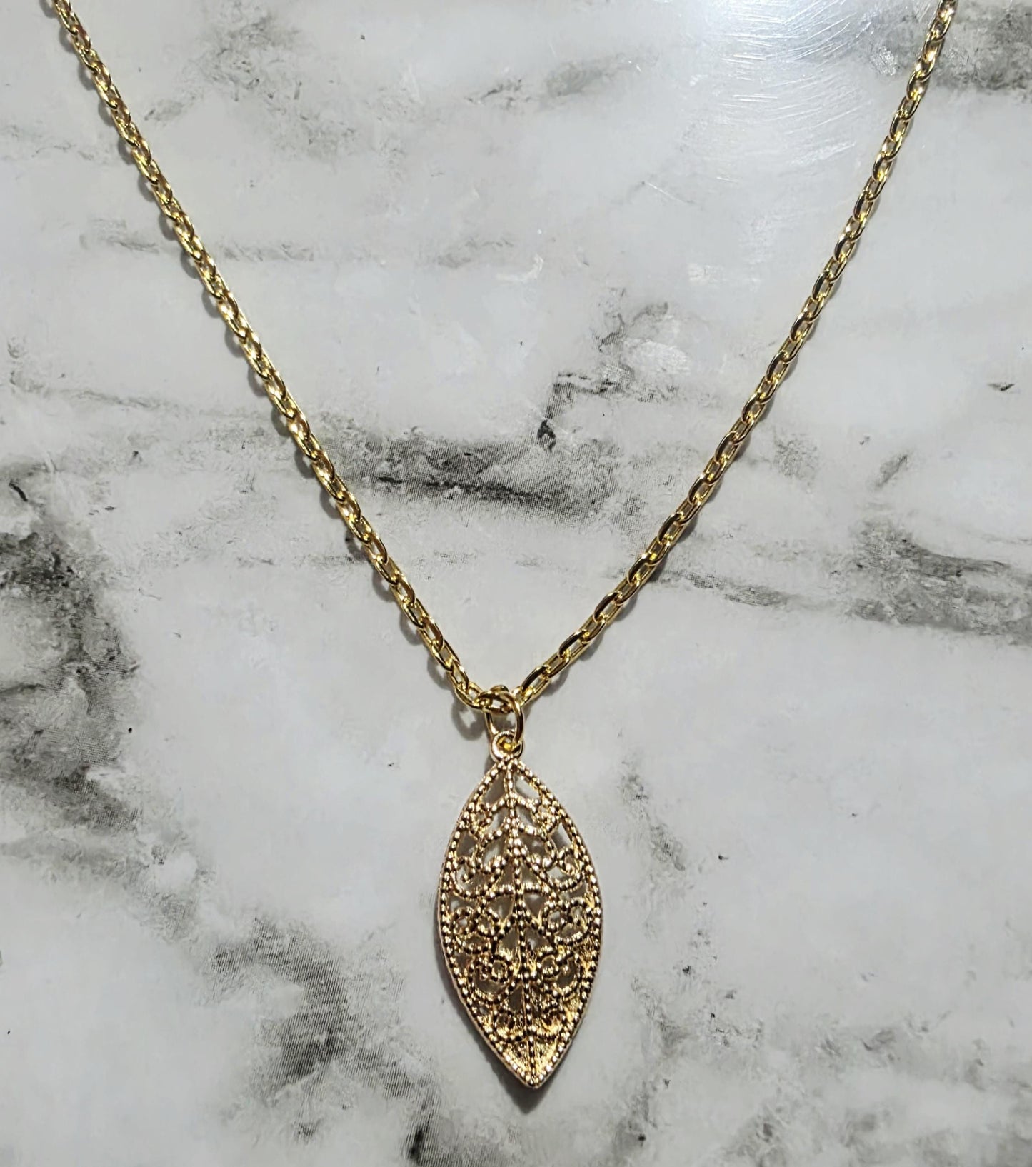 Gold Necklace – Elegant Gold-Plated Pendant, Timeless Handmade Jewelry, Boho Chic Gift for Her, BoutiqueByCheryl