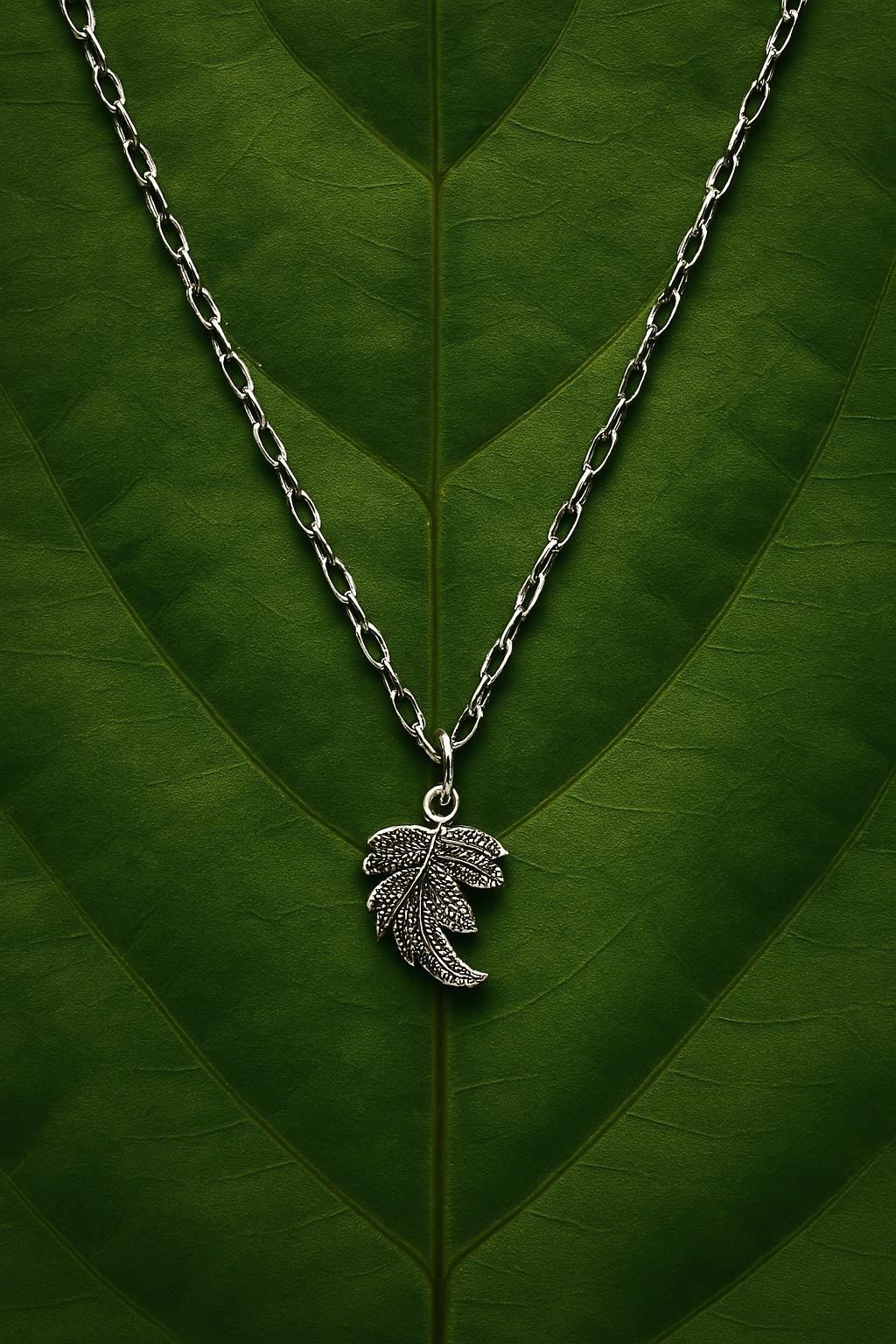 Elegant Leaf Necklace – Sterling Silver Pendant, Nature-Inspired Jewelry, Boho Chic Gift for Her, BoutiqueByCheryl