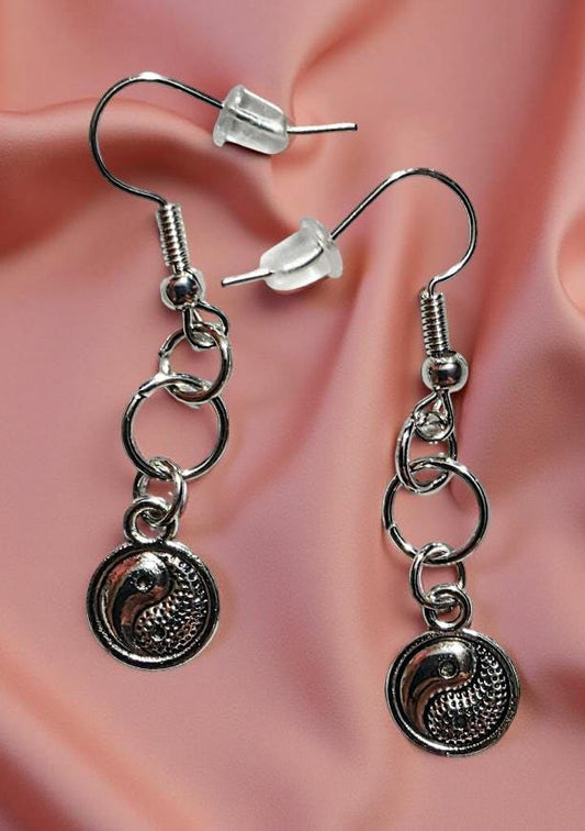 Elegant Yin Yang Earrings – Sterling Silver Balance Symbol Jewelry, Minimalist Gift for Her, BoutiqueByCheryl