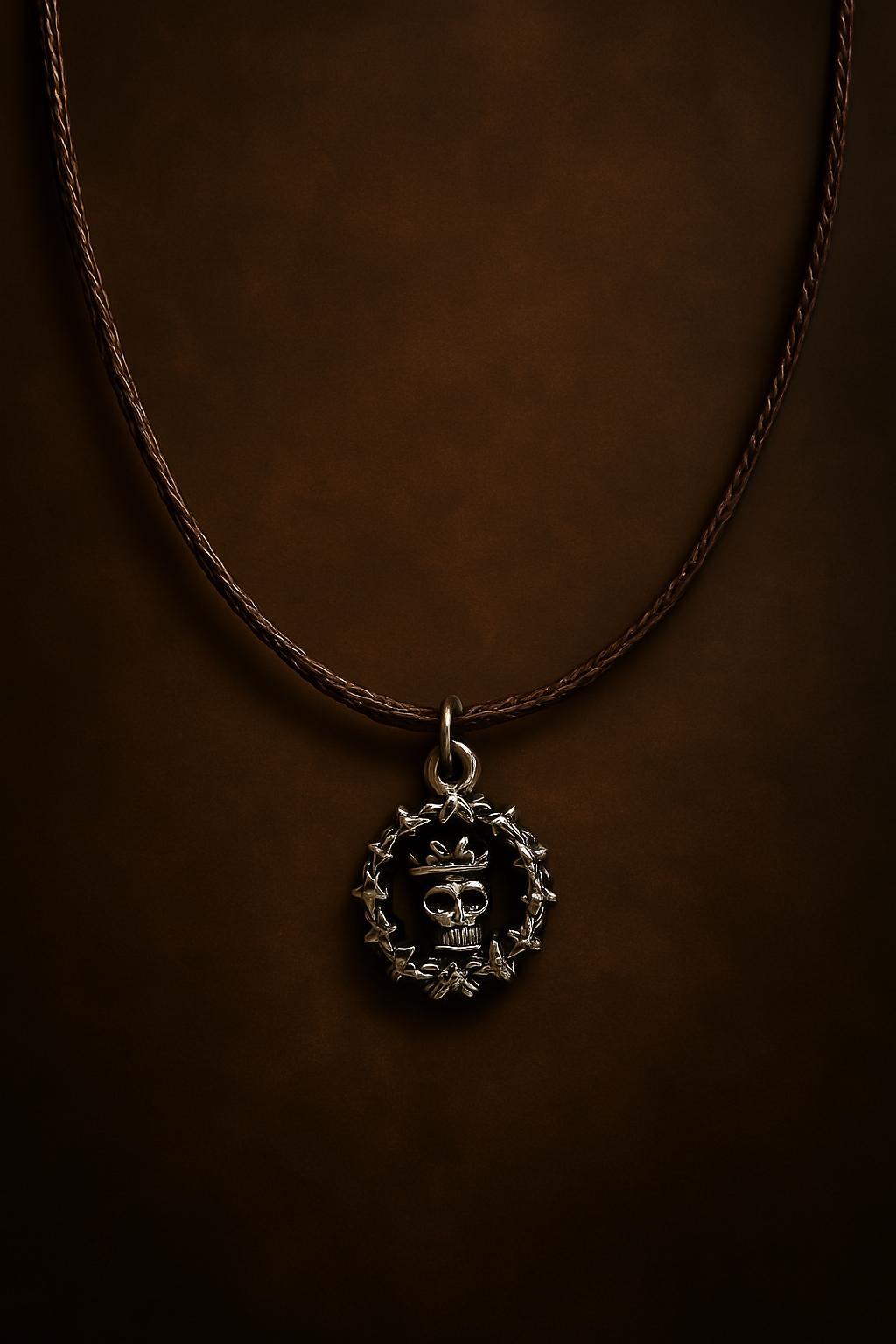 Rebel Spirit Leather Necklace – Silver Skull Pendant, Gothic Punk Jewelry, BoutiqueByCheryl Handmade Gift for Him or Her