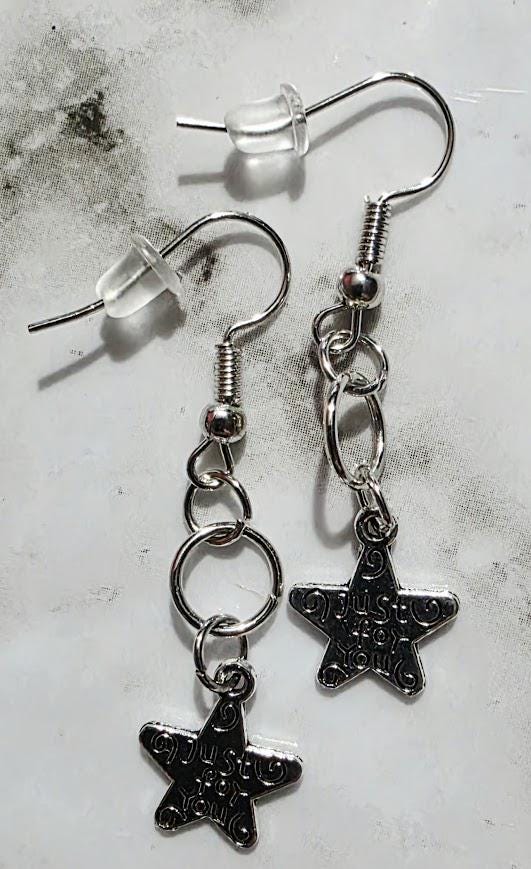 Elegant Star Silver Earrings – Sterling Silver Celestial Jewelry, Dainty Gift for Her, BoutiqueByCheryl