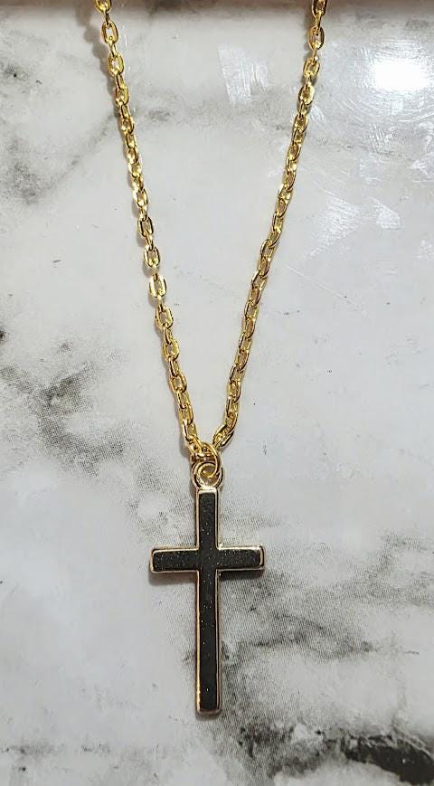 Sterling Silver Charmed Necklace – Cat, Cross & Skull Pendants, Edgy Boho Jewelry, Gothic Gift for Her, BoutiqueByCheryl