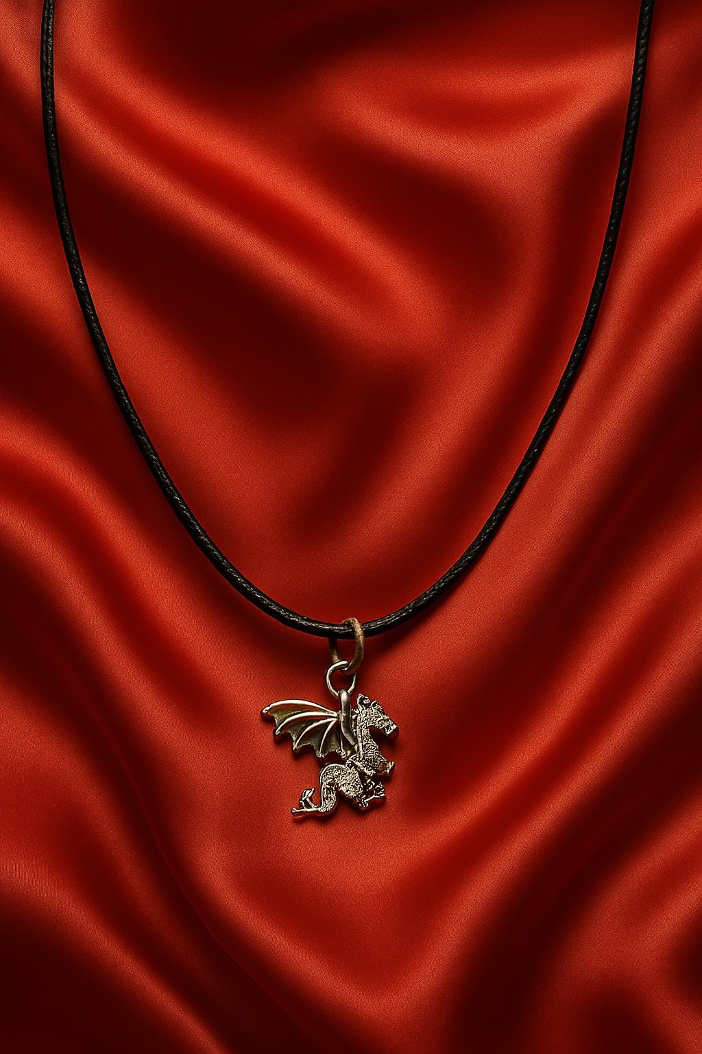 Sterling Silver Charmed Necklace – Dragon, Cross & Mask Pendants, Fantasy Gothic Jewelry, Unique Gift for Her, BoutiqueByCheryl